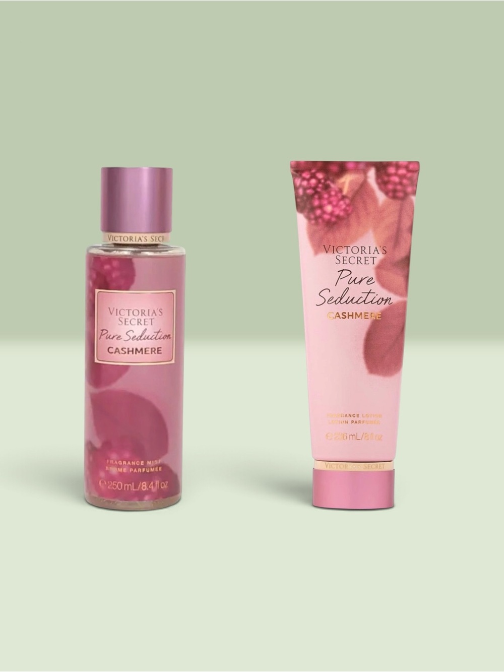 Victoria's Secret PURE SEDUCTION CASHMERE Fragrance Mist and Lotion